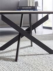 Julian Bowen White Marble/Grey Bradley Rectangular Dining Set with 4 Jonah Chairs - Image 6 of 9
