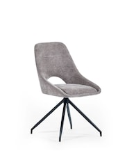 Julian Bowen White Marble/Grey Bradley Rectangular Dining Set with 4 Jonah Chairs - Image 7 of 9