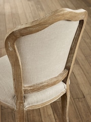 Julian Bowen Limed Oak/Oatmeal Camille Round Dining Set with 4 Mixed Chairs - Image 10 of 16