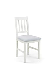 Julian Bowen Ivory/Oak Coxmoor Rectangular Dining Set with 4 Chairs - Image 4 of 6