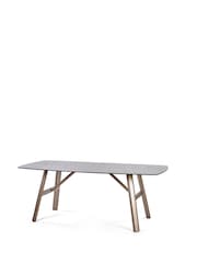 Julian Bowen Smoked Glass/Beige Callisto Glass Dining Set with 4 Holly Chairs - Image 3 of 9