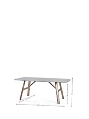 Julian Bowen Smoked Glass/Beige Callisto Glass Dining Set with 4 Holly Chairs - Image 5 of 9