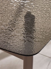 Julian Bowen Smoked Glass/Beige Callisto Glass Dining Set with 4 Holly Chairs - Image 6 of 9