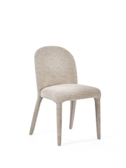Julian Bowen Smoked Glass/Beige Callisto Glass Dining Set with 4 Holly Chairs - Image 7 of 9