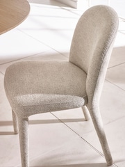 Julian Bowen Smoked Glass/Beige Callisto Glass Dining Set with 4 Holly Chairs - Image 8 of 9