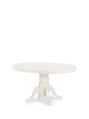 Julian Bowen Ivory Stanmorer Round Extending Dining Set with 4 Chairs - Image 3 of 5