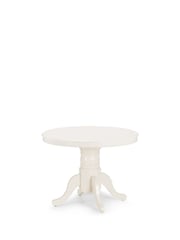 Julian Bowen Ivory Stanmorer Round Extending Dining Set with 4 Chairs - Image 4 of 5