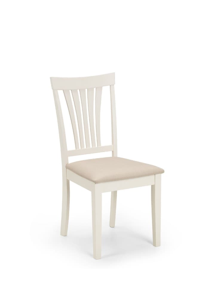 Julian Bowen Ivory Stanmorer Round Extending Dining Set with 4 Chairs - Image 5 of 5 Julian Bowen Ivory Stanmorer Round Extending Dining Set with 4 Chairs - Image 5 of 5