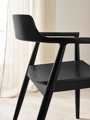 Julian Bowen White/Black Bolivia Oval Dining Set with 4 Franklin Chairs - Image 5 of 9