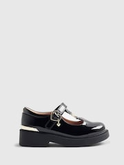 River Island Black Chunky Mary Jane School Shoes - Image 1 of 6