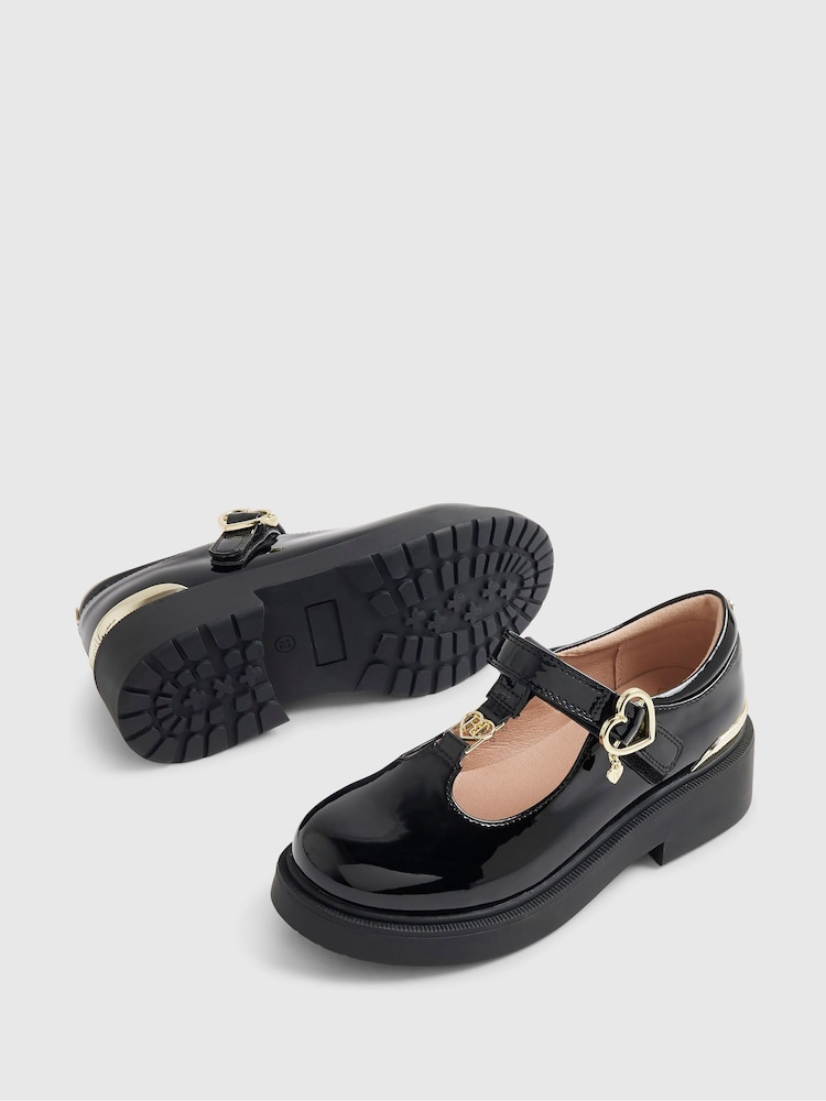River Island Black Chunky Mary Jane School Shoes - Image 6 of 6