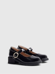 River Island Black Back To School Heeled Mary Jane Shoes - Image 2 of 5