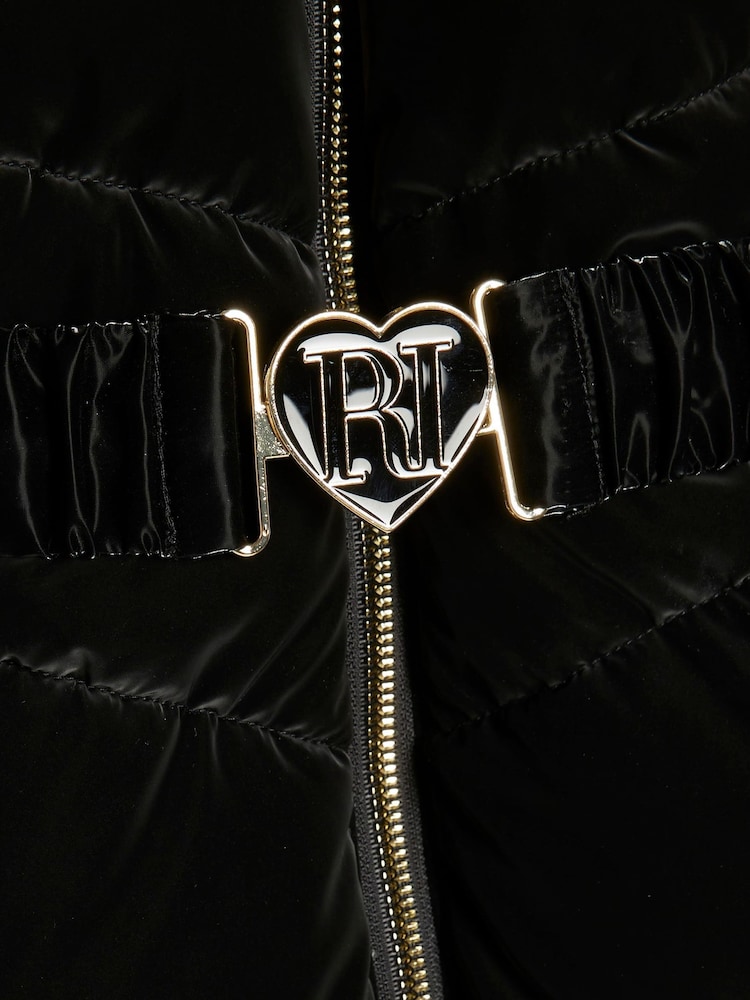 quilted jacket river island black velvet jacket