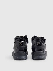 River Island Black Back To School Bow Trainers - Image 2 of 5