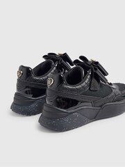 River Island Black Back To School Bow Trainers - Image 5 of 5
