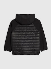 River Island Black Back To School Lightweight Hooded Jacket - Image 2 of 4