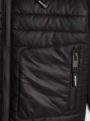 River Island Black Back To School Lightweight Hooded Jacket - Image 4 of 4