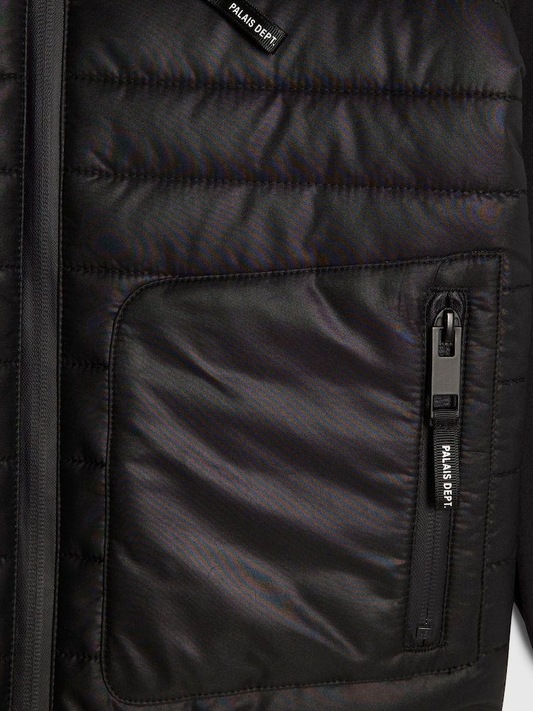 River Island Black Back To School Lightweight Hooded Jacket - Image 4 of 4