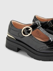 River Island Black Back To School Chunky Brogue Shoes - Image 4 of 5