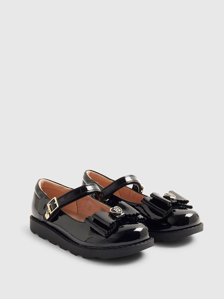 River Island Black Back To School Bow Mary Jane Shoes - Image 2 of 5