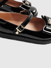 River Island Black Back To School Bow Mary Jane Shoes - Image 5 of 5