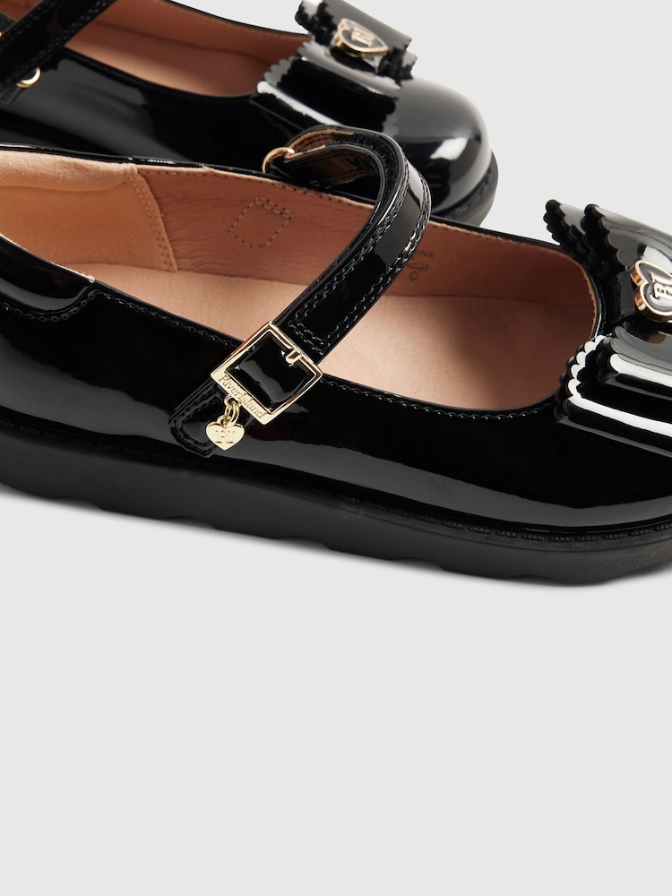 River Island Black Back To School Bow Mary Jane Shoes - Image 5 of 5