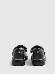 River Island Black Back To School Heart Mary Jane Shoes - Image 3 of 5