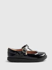 River Island Black Back To School Mary Jane Shoes - Image 1 of 5
