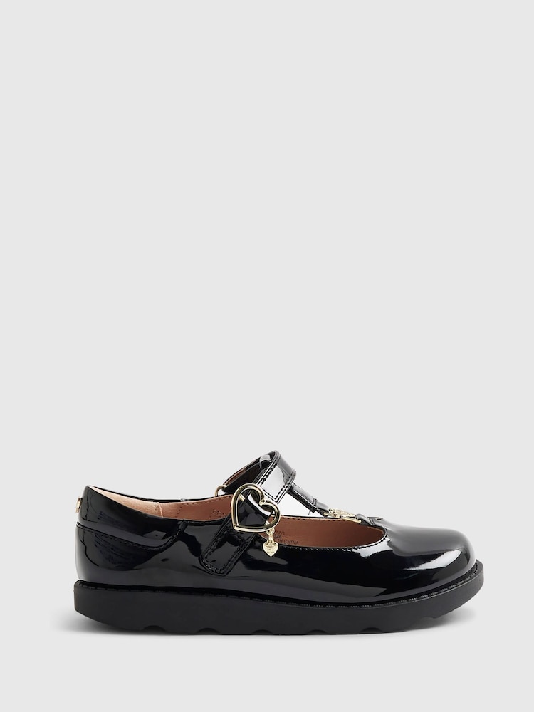 River Island Black Back To School Mary Jane Shoes - Image 1 of 5