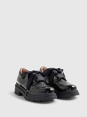 River Island Black Lace Up Brogue School Shoes - Image 3 of 6