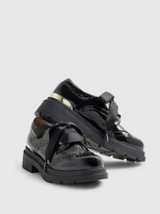 River Island Black Lace Up Brogue School Shoes - Image 4 of 6