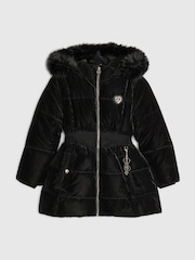 River Island Back To School Fur Velour Padded Coat - Slika 1 od 5