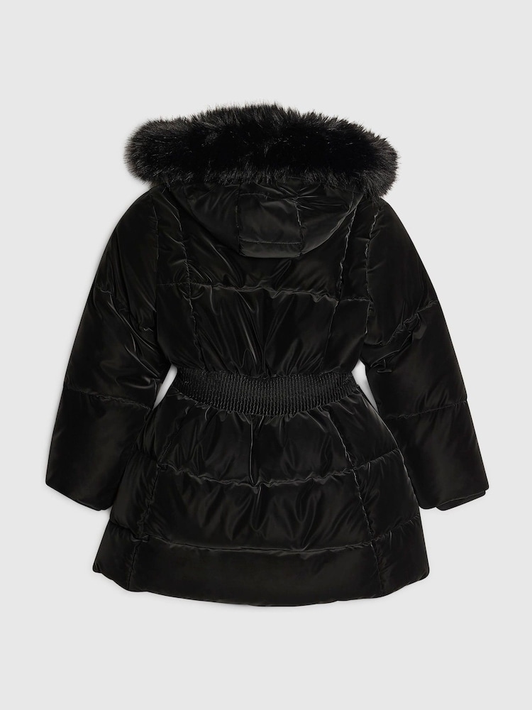 River Island Back To School Fur Velour Padded Coat - Slika 2 od 5