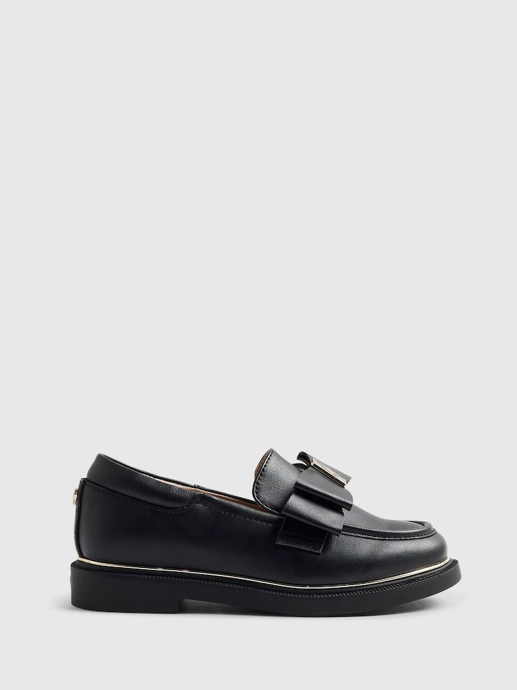 River Island мектепке оралу үшін садақ лоферлері - 5суретінің 1 суреті