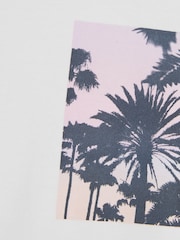River Island Oversized Palm Mesh T-Shirt & Shorts Set - Larawan 4 ng 5