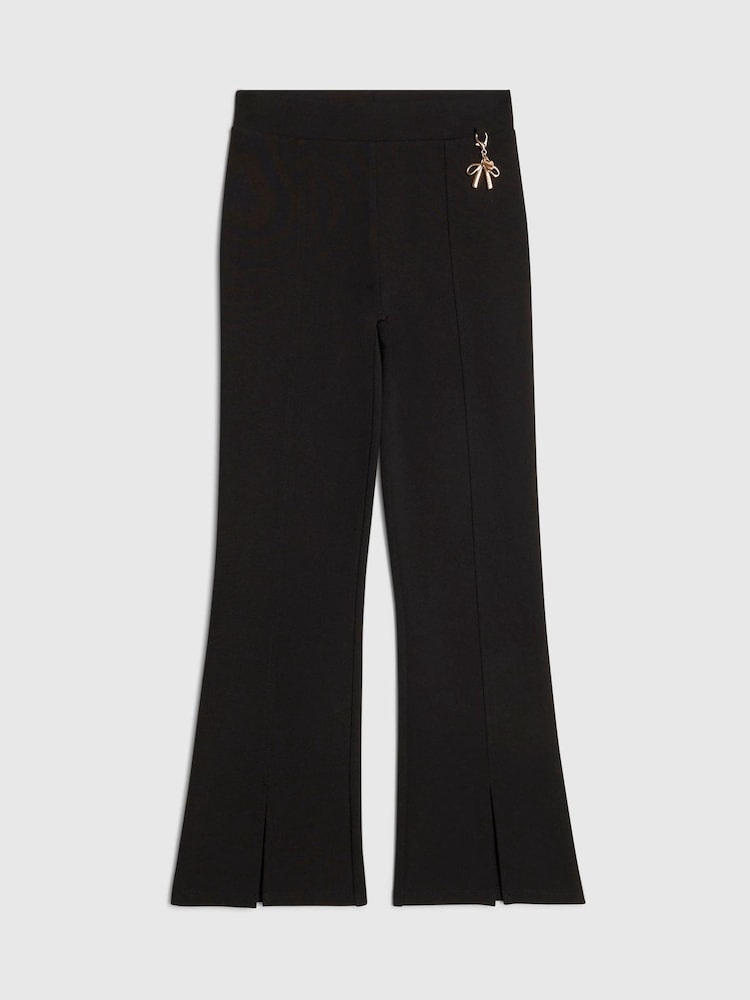 River Island Black Back To School Kickflare Leggings - Image 1 of 4