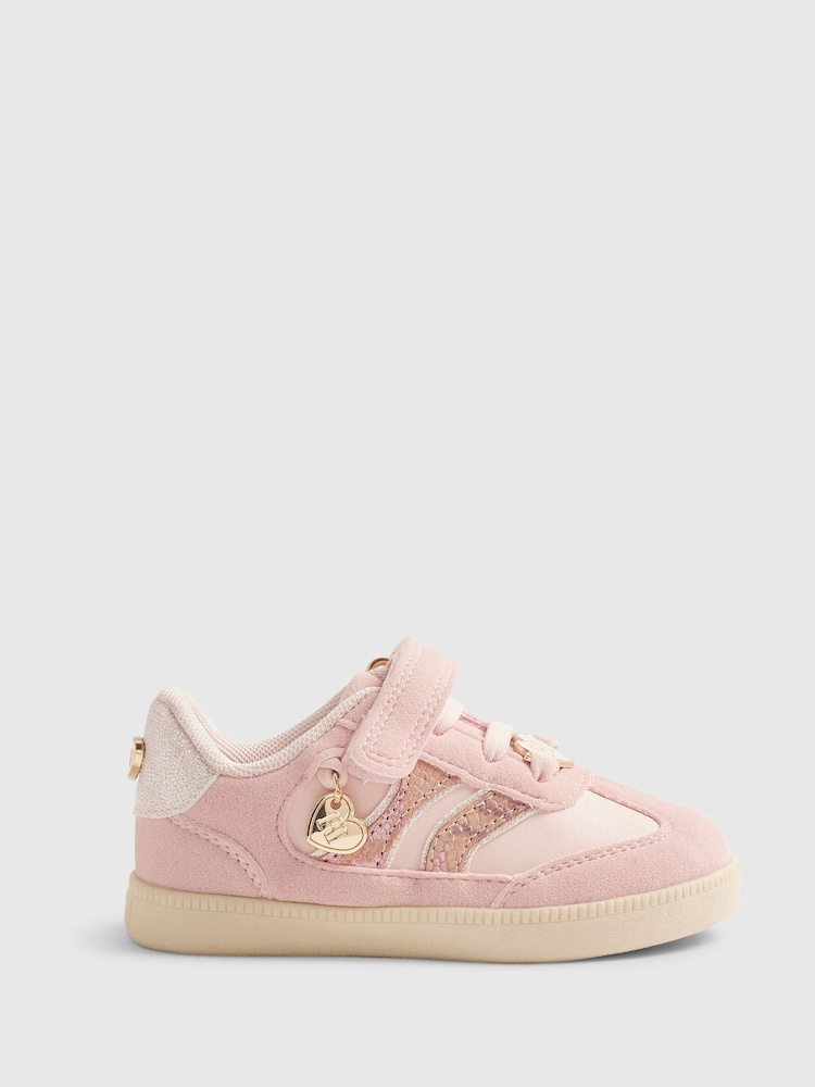 River Island Pink Snake Veltcro Trainers - Image 1 of 5