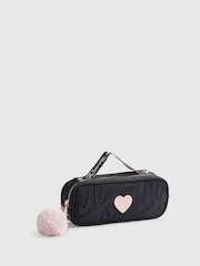 River Island Black Back To School Nylon Pencil Case Bag - Image 2 of 5