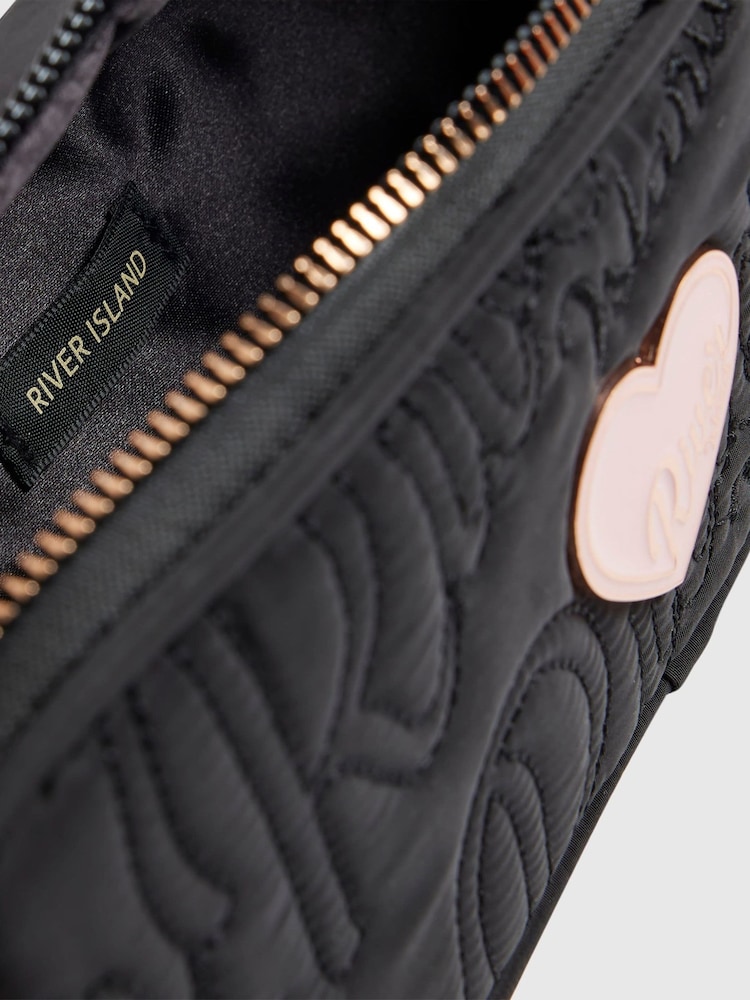 River Island Black Back To School Nylon Pencil Case Bag - Image 5 of 5