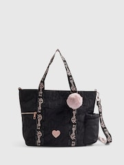 River Island Black Back To School Nylon Shopper - Image 1 of 5