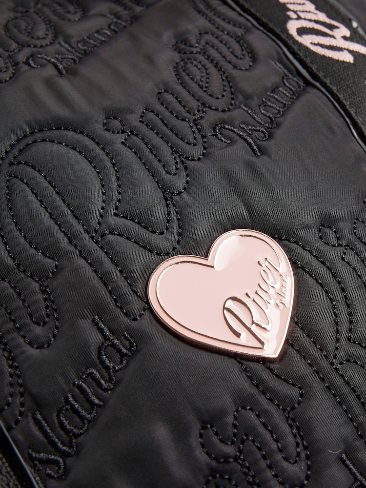 River Island Black Back To School Nylon Shopper - Image 5 of 5