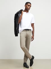 River Island Natural Slim Fit Stetch Garment Wash Jeans - Image 1 of 4