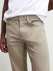 River Island Natural Slim Fit Stetch Garment Wash Jeans - Image 3 of 4