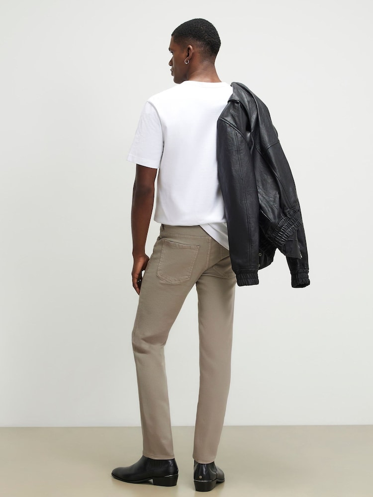 River Island Natural Slim Fit Stetch Garment Wash Jeans - Image 4 of 4