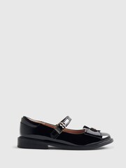 River Island Black Back To School Heart Ballet Pumps - Image 1 of 5