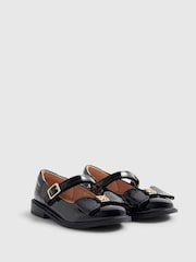 River Island Black Back To School Heart Ballet Pumps - Image 2 of 5
