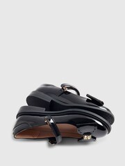 River Island Black Back To School Heart Ballet Pumps - Image 4 of 5