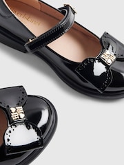 River Island Black Back To School Heart Ballet Pumps - Image 5 of 5