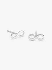 Simply Silver 925 Sterling Silver Mini Infinity Stud Earrings - Image 2 of 2