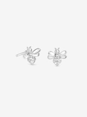 Simply Silver 925 Sterling Silver Polished Bee Stud Earrings - Image 3 of 3